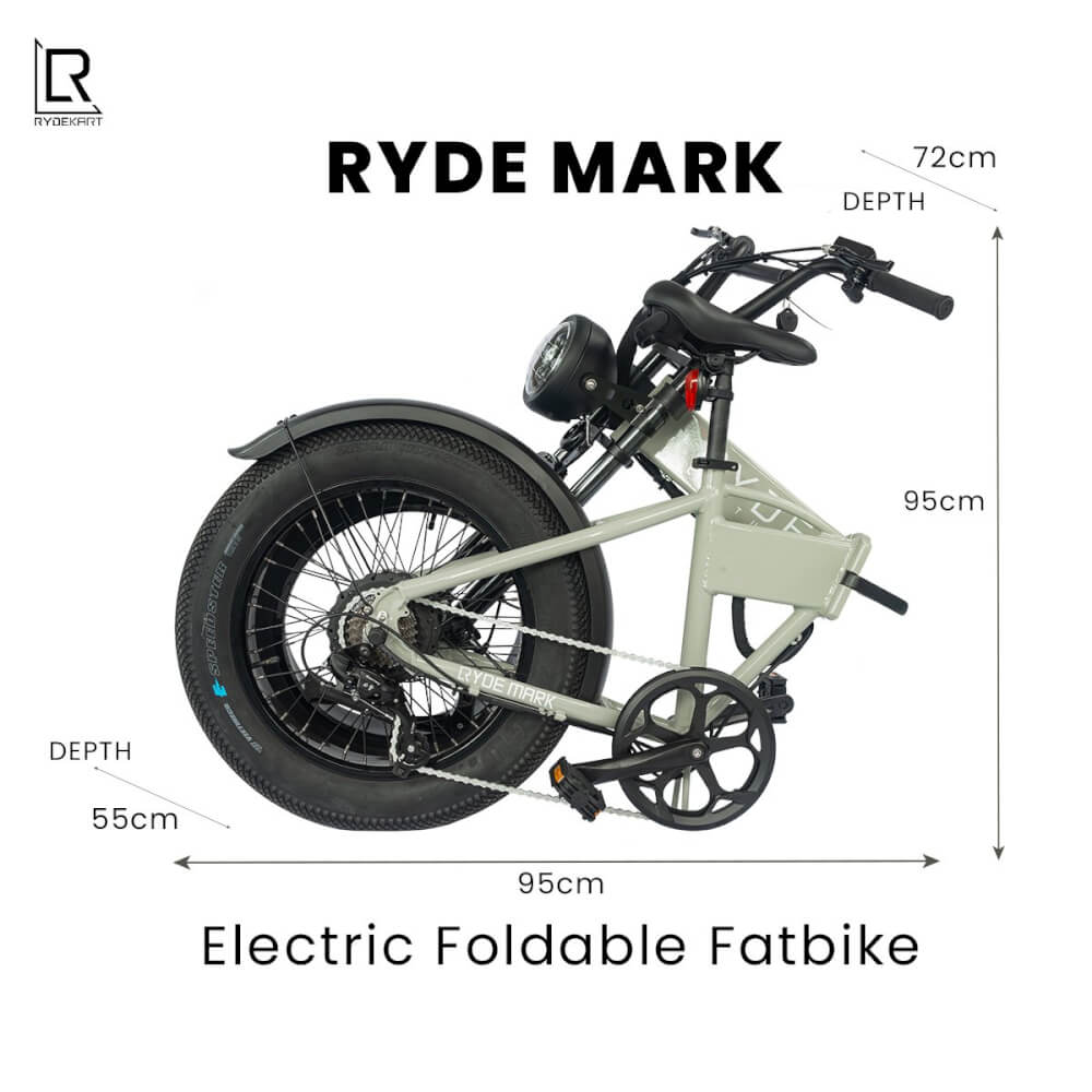 จักรยานไฟฟ้า Rydekart รุ่น Ryde Mark - สีเทา_9